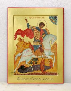 Икона «Георгий Победоносец (чудо о змие)» Великие Луки